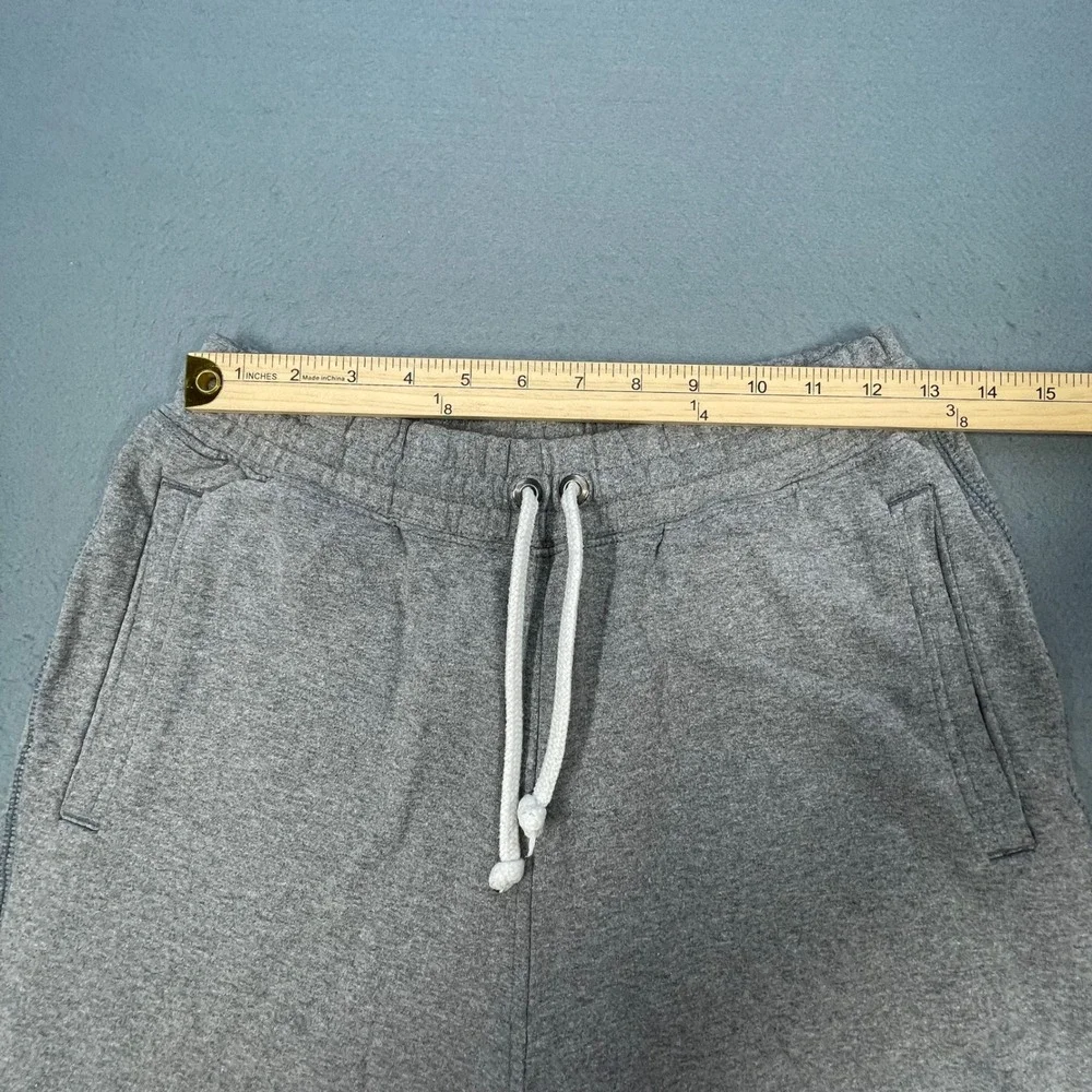 The North Face Gray Fleece Drawstring Jogger Sweatpants Mens Small S
